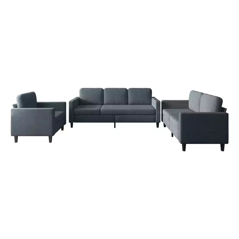 Mjkone Sectional Sofa Couches Set for Living Room 3-Seater Sofa&Loveseat$Single Sofa Chair