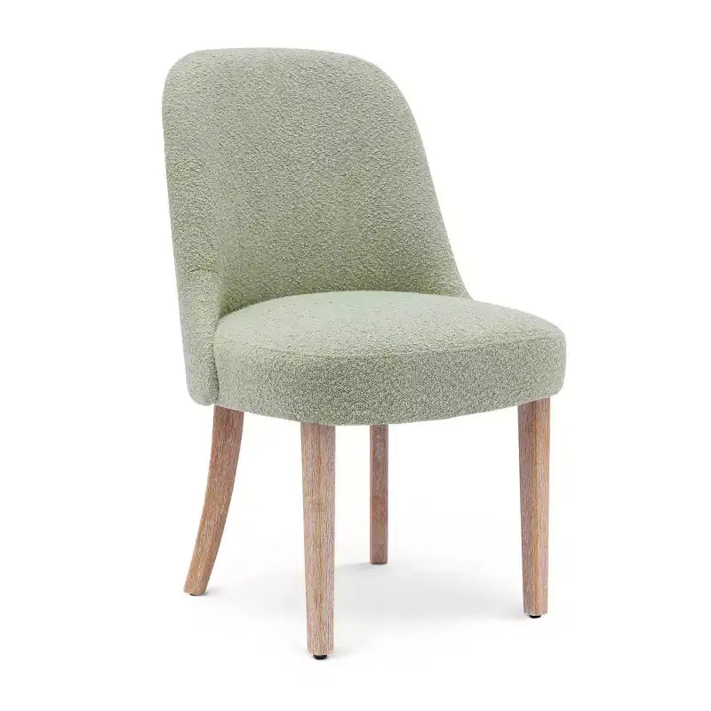 WestinTrends Genevieve Mid-Century Modern Upholstered Boucle Dining Chair (Set of 6)