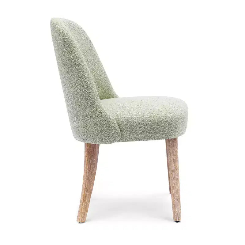 WestinTrends Genevieve Mid-Century Modern Upholstered Boucle Dining Chair (Set of 6)