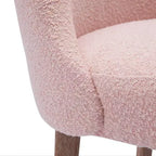 WestinTrends Genevieve Mid-Century Modern Upholstered Boucle Dining Chair (Set of 6)