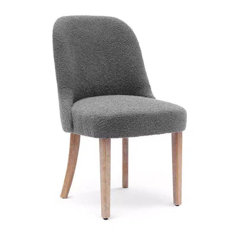 WestinTrends Genevieve Mid-Century Modern Upholstered Boucle Dining Chair (Set of 6)