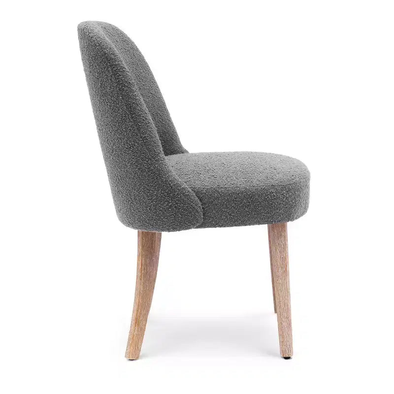 WestinTrends Genevieve Mid-Century Modern Upholstered Boucle Dining Chair (Set of 6)