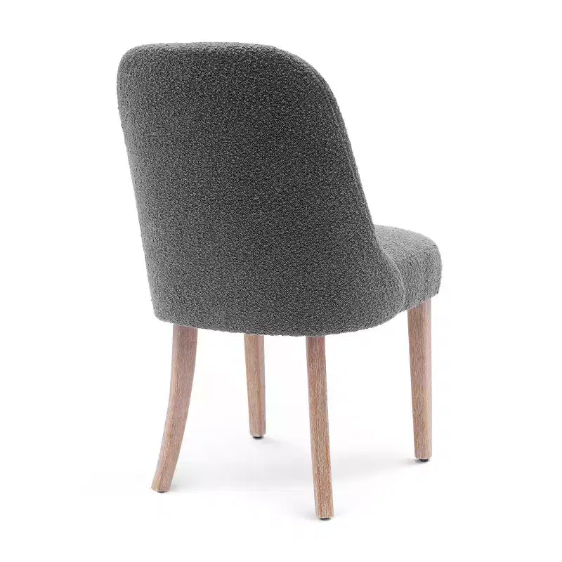 WestinTrends Genevieve Mid-Century Modern Upholstered Boucle Dining Chair (Set of 6)