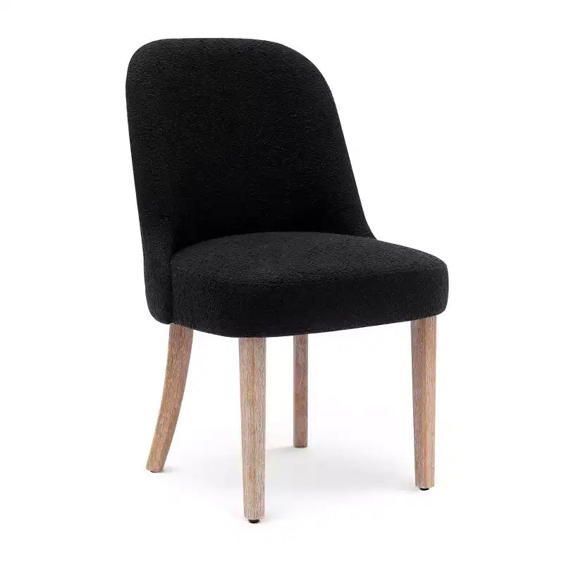 WestinTrends Genevieve Mid-Century Modern Upholstered Boucle Dining Chair (Set of 6)