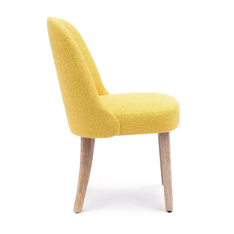 WestinTrends Genevieve Mid-Century Modern Upholstered Boucle Dining Chair (Set of 6)