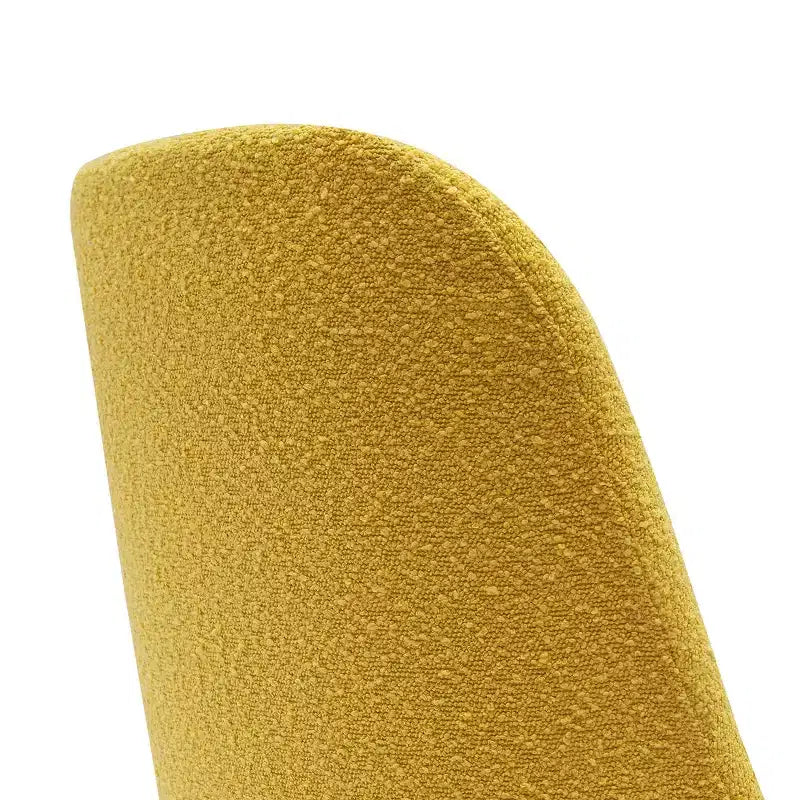 WestinTrends Genevieve Mid-Century Modern Upholstered Boucle Dining Chair (Set of 6)