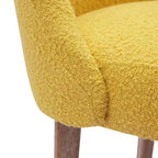 WestinTrends Genevieve Mid-Century Modern Upholstered Boucle Dining Chair (Set of 6)