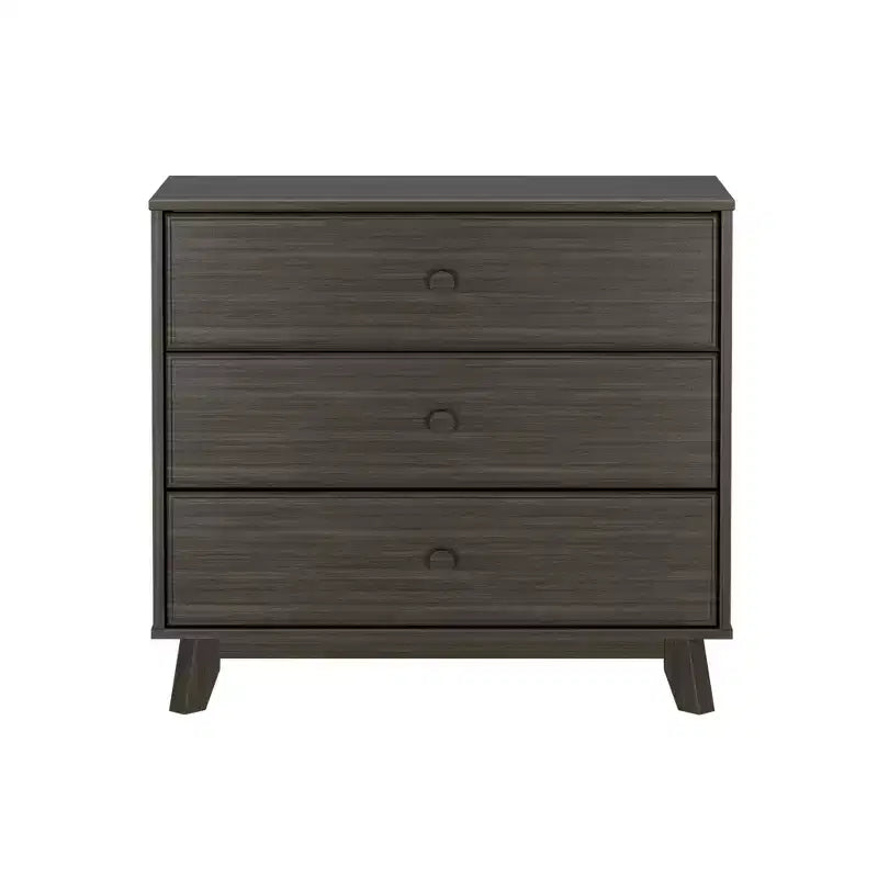 Plank+Beam Solid Wood Classic 3-Drawer Solid Wood Dresser, Small Dresser for Bedroom, Chest of Drawers