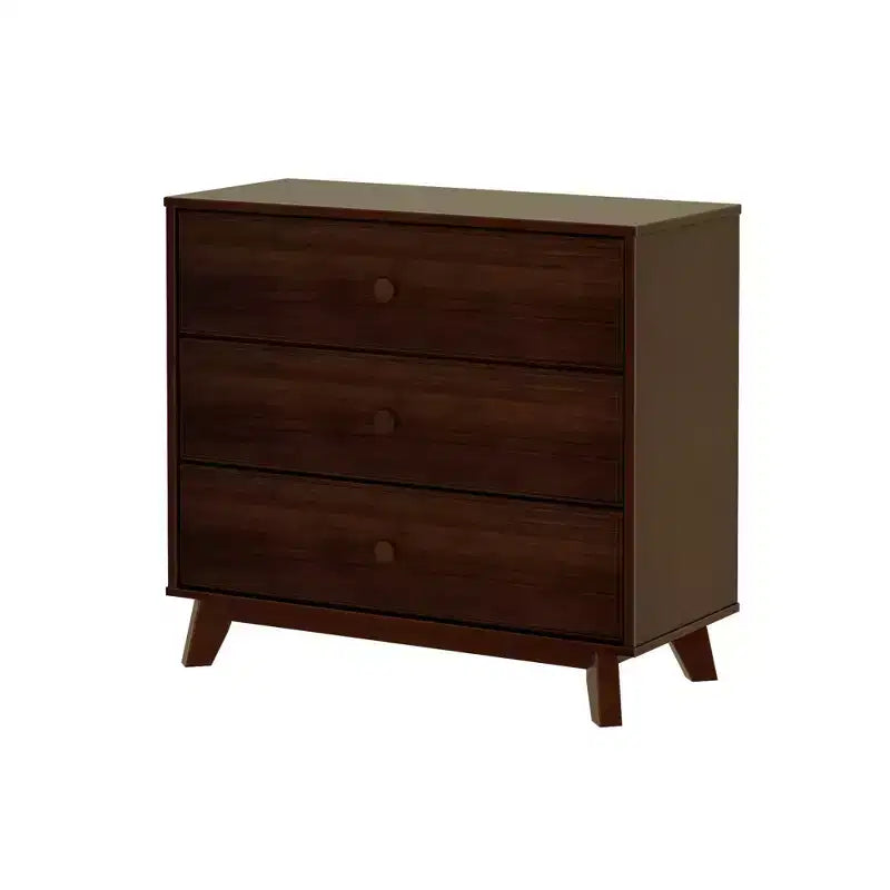 Plank+Beam Solid Wood Classic 3-Drawer Solid Wood Dresser, Small Dresser for Bedroom, Chest of Drawers