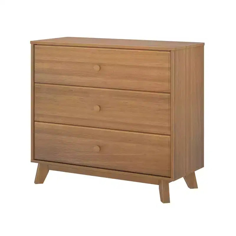 Plank+Beam Solid Wood Classic 3-Drawer Solid Wood Dresser, Small Dresser for Bedroom, Chest of Drawers