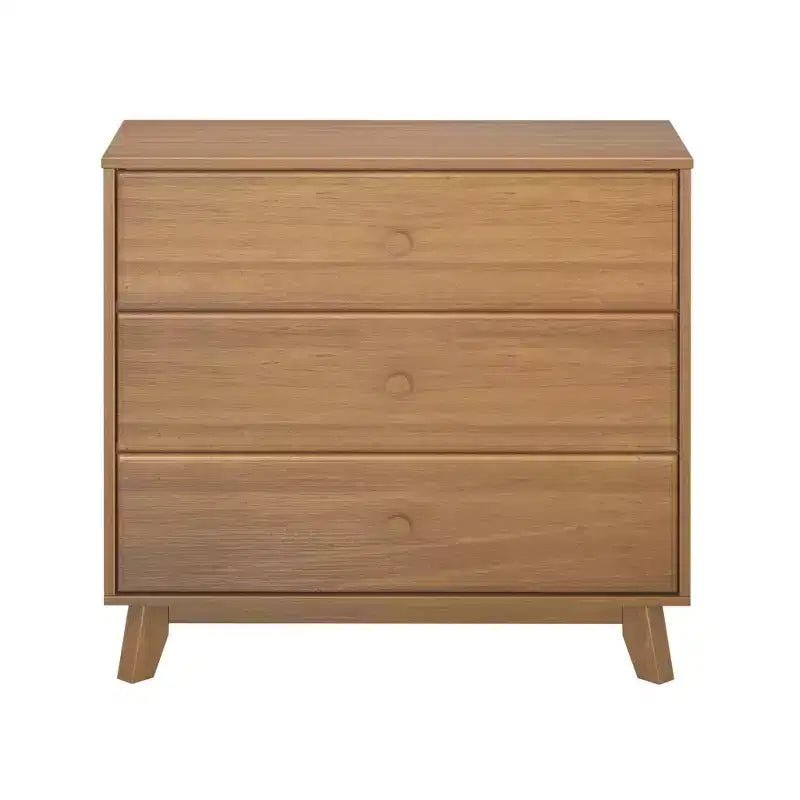 Plank+Beam Solid Wood Classic 3-Drawer Solid Wood Dresser, Small Dresser for Bedroom, Chest of Drawers
