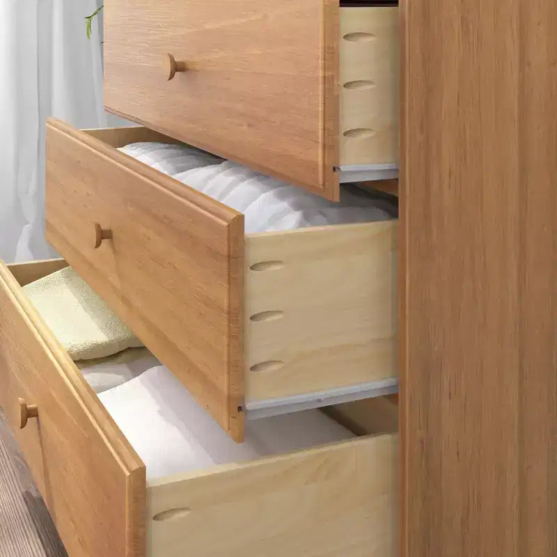 Plank+Beam Solid Wood Classic 3-Drawer Solid Wood Dresser, Small Dresser for Bedroom, Chest of Drawers