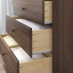 Plank+Beam Solid Wood Classic 3-Drawer Solid Wood Dresser, Small Dresser for Bedroom, Chest of Drawers