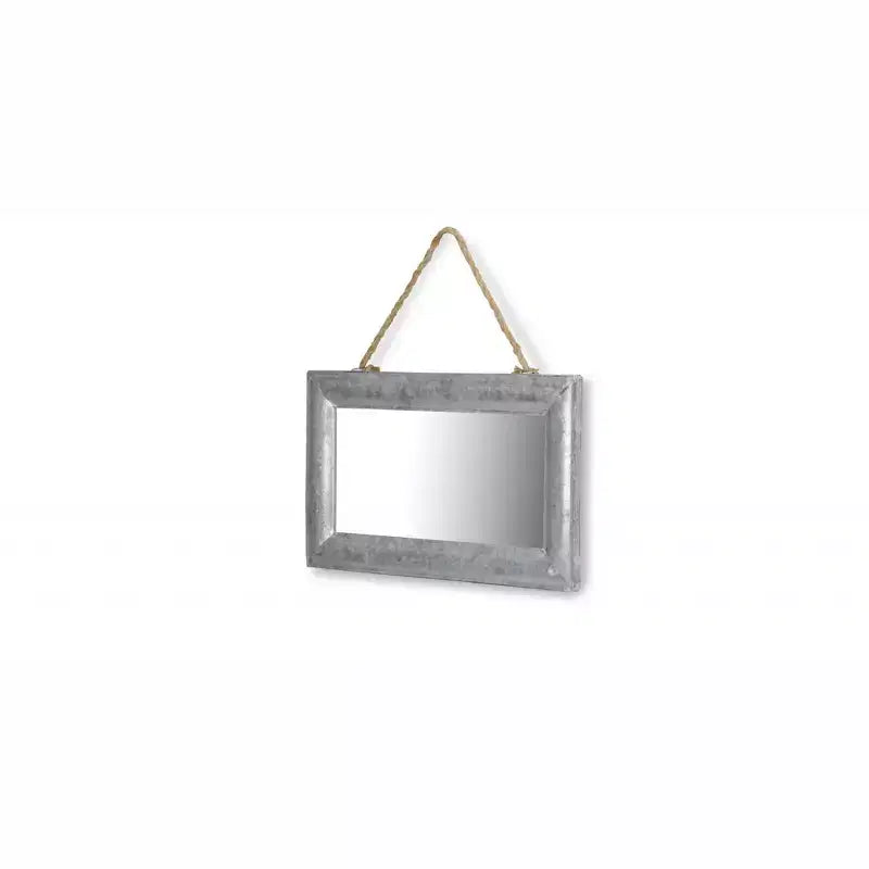 HomeRoots 9 Silver Metal Framed Accent Mirror