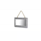 HomeRoots 9 Silver Metal Framed Accent Mirror