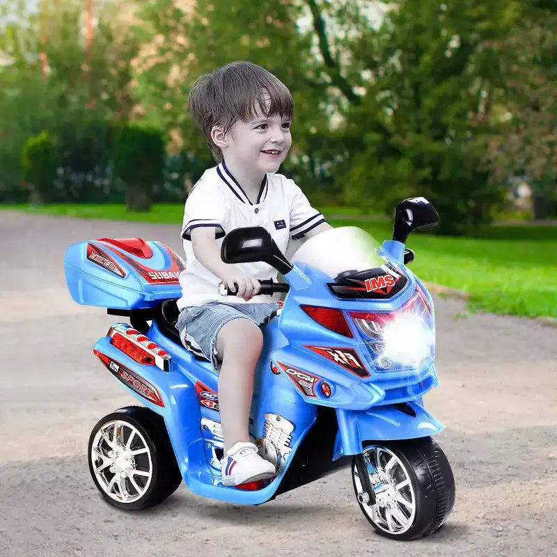 Costway 3 Wheel Kids Ride On Motorcycle 6V Battery Powered Electric Toy Power Bicycle