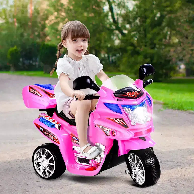 Costway 3 Wheel Kids Ride On Motorcycle 6V Battery Powered Electric Toy Power Bicycle