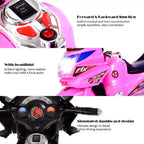 Costway 3 Wheel Kids Ride On Motorcycle 6V Battery Powered Electric Toy Power Bicycle