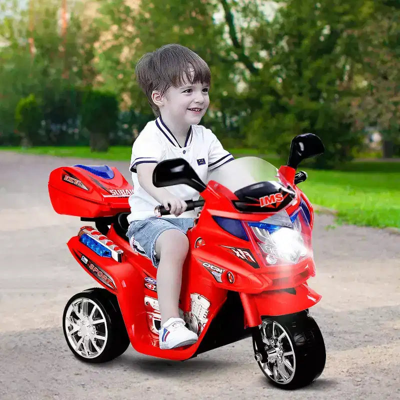 Costway 3 Wheel Kids Ride On Motorcycle 6V Battery Powered Electric Toy Power Bicycle