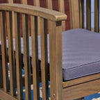 Christopher Knight Home Genois Outdoor Acacia Wood 3 Piece Bistro Set with Water Resistant Cushion