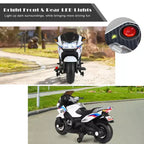 Costway 12V Kids Ride On Motorcycle Electric Motor Bike w/ Training Wheels & Light Black