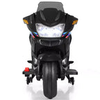 Costway 12V Kids Ride On Motorcycle Electric Motor Bike w/ Training Wheels & Light Black