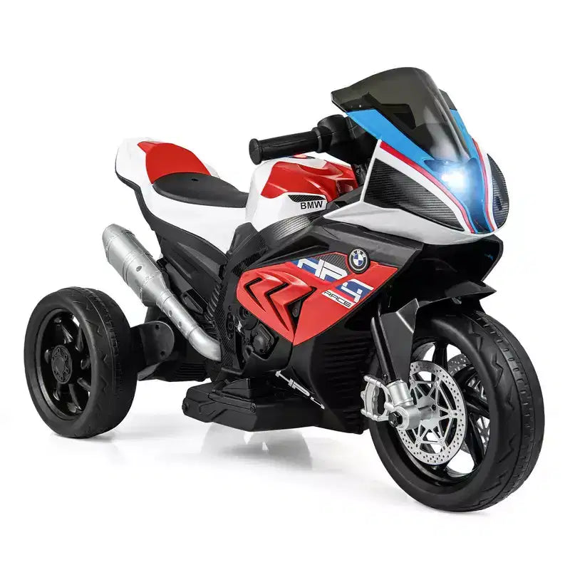 Costway 12V Kids Ride on Motorcycle Licensed BMW 3 Wheels Electric Toy w/ Light & Music