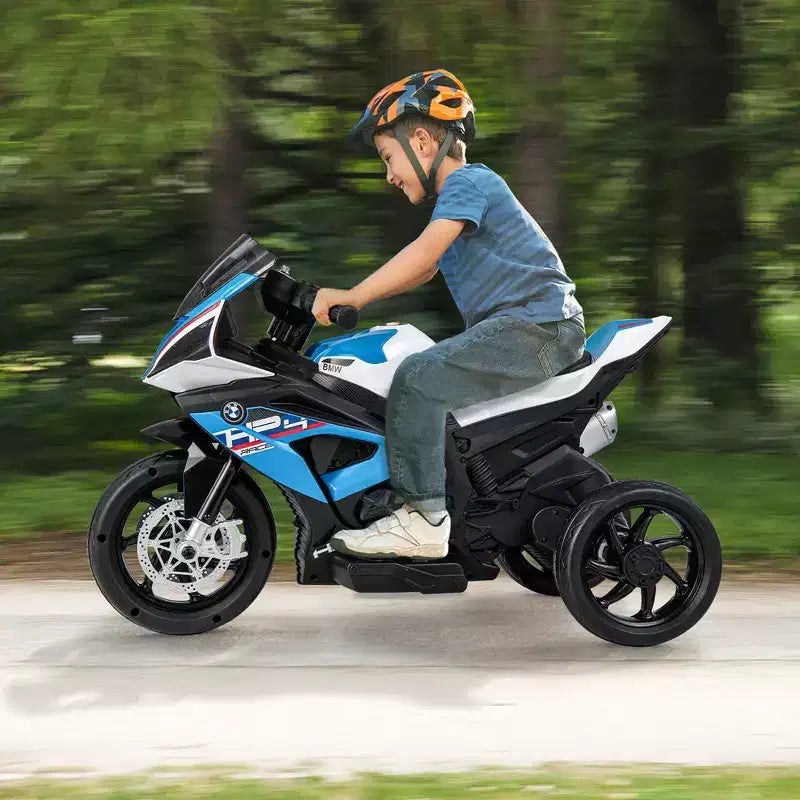 Costway 12V Kids Ride on Motorcycle Licensed BMW 3 Wheels Electric Toy w/ Light & Music