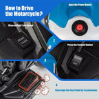 Costway 12V Kids Ride on Motorcycle Licensed BMW 3 Wheels Electric Toy w/ Light & Music