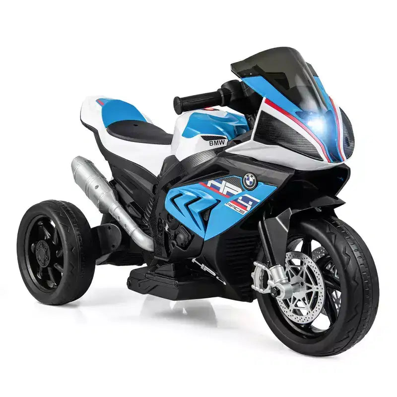 Costway 12V Kids Ride on Motorcycle Licensed BMW 3 Wheels Electric Toy w/ Light & Music