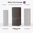 PURPLE LEAF Outdoor Hardtop Gazebo Metal Frame Galvanized Steel Double Roof with Curtains and Nettings for Patio Desk Backyard Bronze