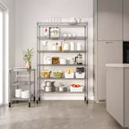 Seville Classics UltraDurable 6-Tier NSF Steel Wire Shelving Unit, 48 W x 18 D x 75 H