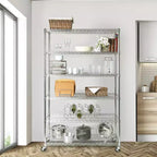 Seville Classics UltraDurable 6-Tier NSF Steel Wire Shelving Unit, 48 W x 18 D x 75 H