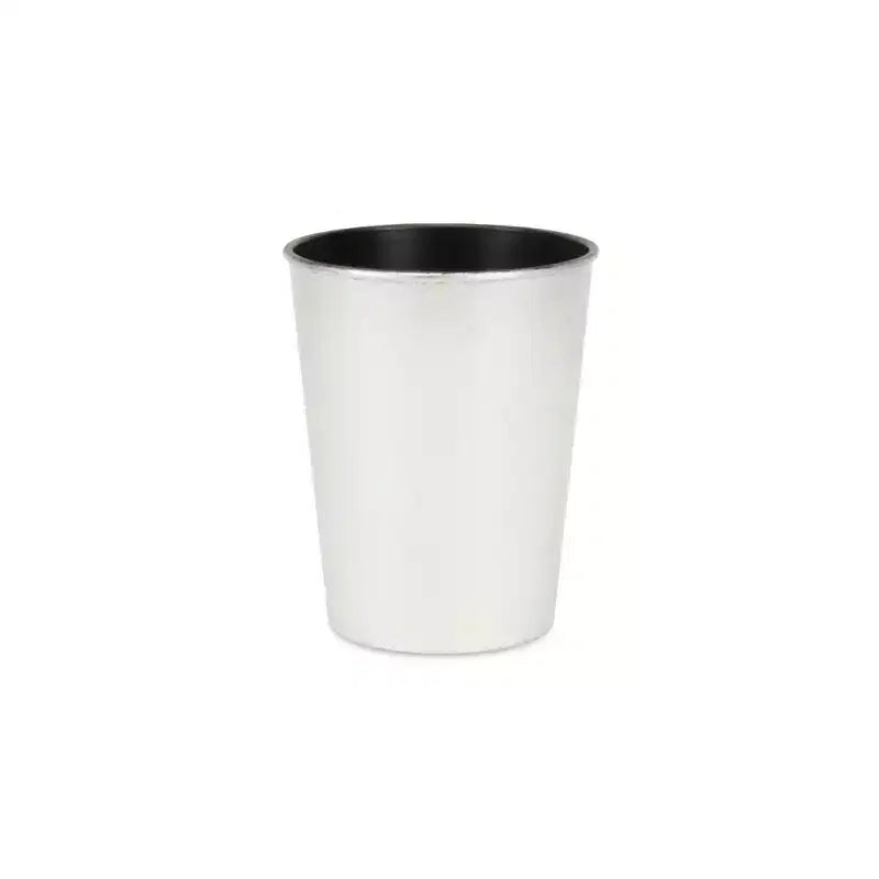 HomeRoots 5 Silver Recycled Plastic Indoor Outdoor Round Pot Planter