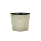 HomeRoots 7 Gray Recycled Plastic Indoor Outdoor Round Nursery Pot