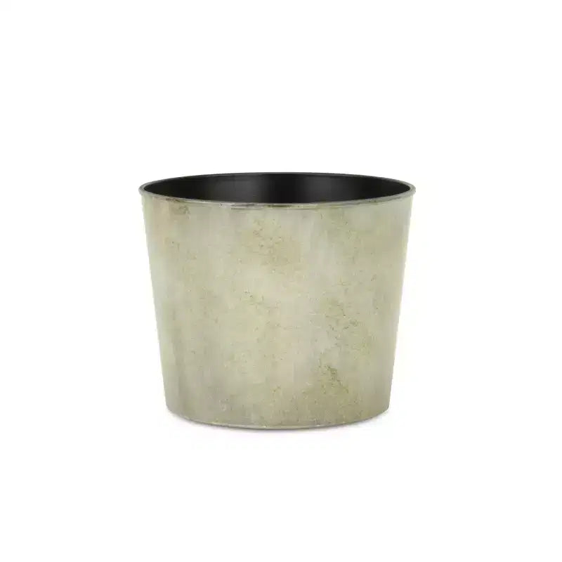 HomeRoots 7 Gray Recycled Plastic Indoor Outdoor Round Nursery Pot