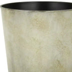 HomeRoots 7 Gray Recycled Plastic Indoor Outdoor Round Nursery Pot