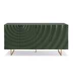 Christopher Knight Home Cheryiie 60'' Modern Wood and Metal Sideboard with Four Water-Drop Corrugated Doors