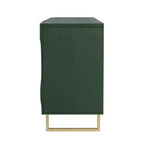 Christopher Knight Home Cheryiie 60'' Modern Wood and Metal Sideboard with Four Water-Drop Corrugated Doors