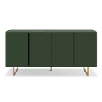 Christopher Knight Home Cheryiie 60'' Modern Wood and Metal Sideboard with Four Water-Drop Corrugated Doors
