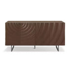 Christopher Knight Home Cheryiie 60'' Modern Wood and Metal Sideboard with Four Water-Drop Corrugated Doors