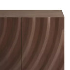 Christopher Knight Home Cheryiie 60'' Modern Wood and Metal Sideboard with Four Water-Drop Corrugated Doors