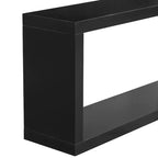Modern Minimalist Console Table, Open Storage Entryway Table, MDF & Pine Wood Narrow Sofa Table for Living Room - ModernLuxe