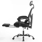 JIONJOY Ergonomic Mesh Gaming Chair with Footrest - 90-135 Recline, Adjustable Lumbar Support & Headrest