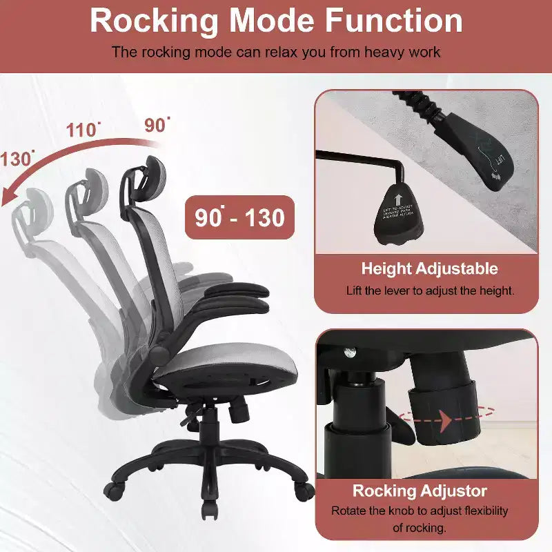 BestMassage Office Chair Computer Chair Executive Chair with High Back