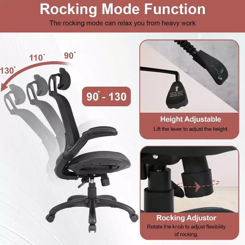 BestMassage Office Chair Computer Chair Executive Chair with High Back