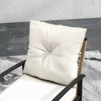 Outsunny 3 Pieces Patio Bistro Set, Wicker Furniture Set with Button Tufted Cushions, Rattan Rocking Chairs and Coffee Table