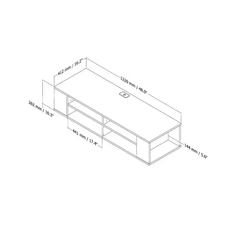 HomeStock Wall Mounted Media Audio/Video Console