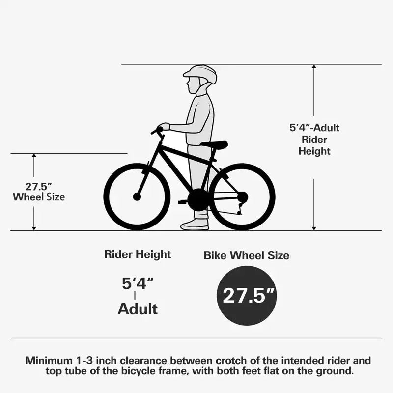 hykolity 26 27.5 Wheel Mountain Bike, 18 Speed MTB Bicycle with Full Suspension, Adjustable Saddle for Outdoor Cycling Men Women