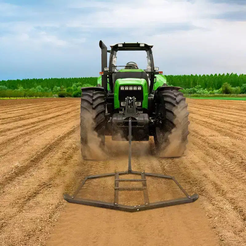 60/66//84/90 Inch Driveway Drag Grader Harrow with 2 Adjustable Bars for Landscape Leveling or Farm Garden Field